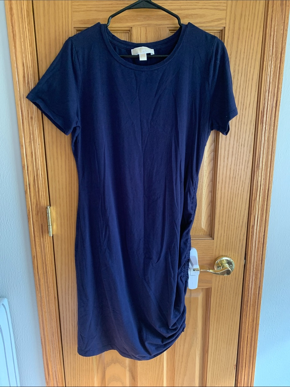Michael Kors Navy Short-Sleeve Mini Dress